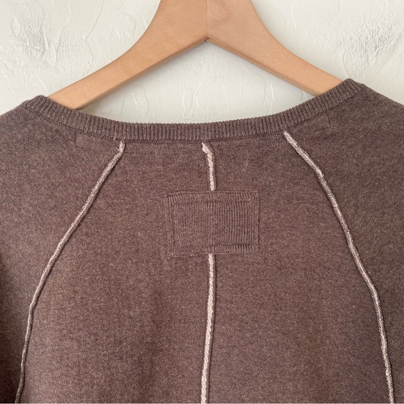 Free People we the free midnight pullover brown NEW - Picture 7 of 12